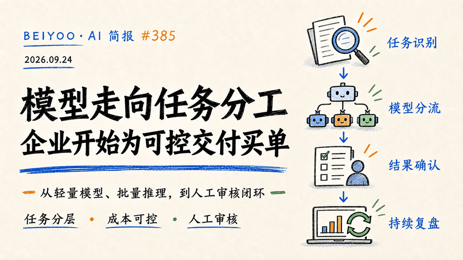BEIYOO·AI 简报:模型走向任务分工,企业开始为可控交付买单 封面图