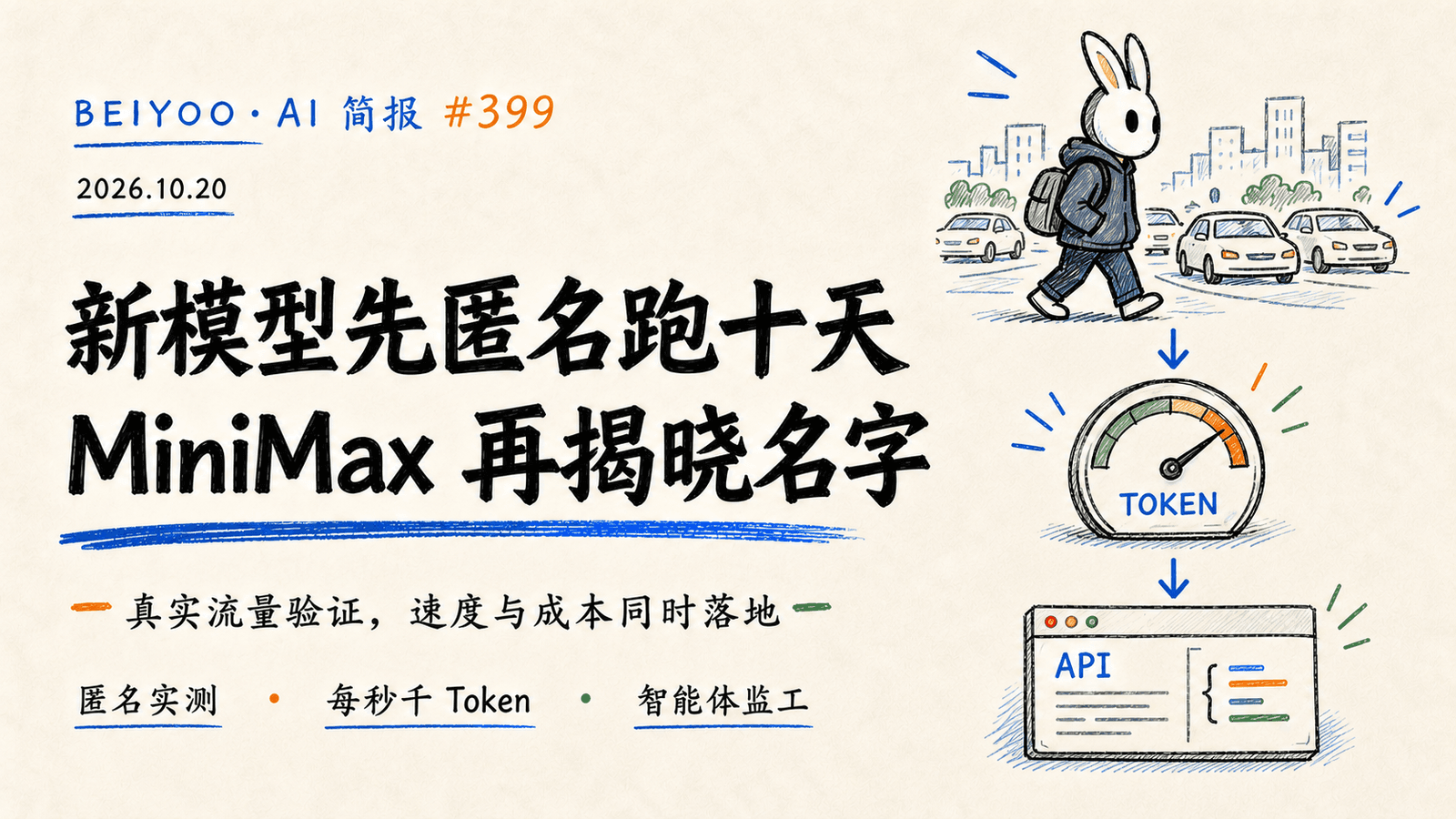 BEIYOO·AI 简报:MiniMax 把新模型藏进真实流量十天,速度战从榜单打进 API 封面图